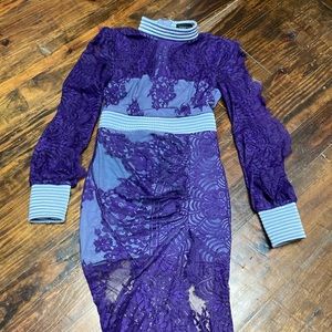 Zhivago gorgeous lace long sleeve dress size 6